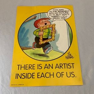 Vintage comic posters of The Family Circus‎